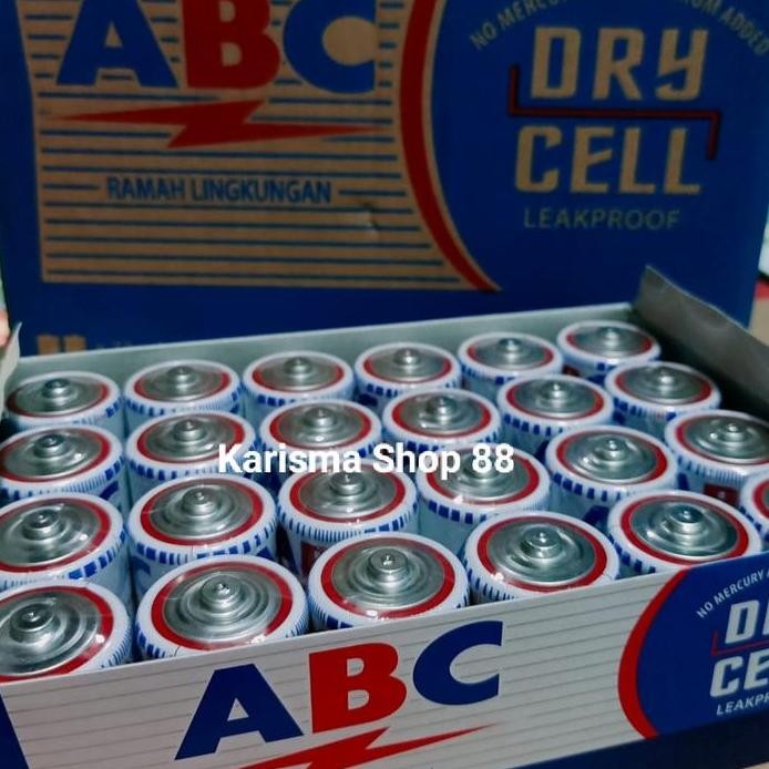 New  Batre ABC biru besar isi 24 pcs/ baterai / battery / batu abc