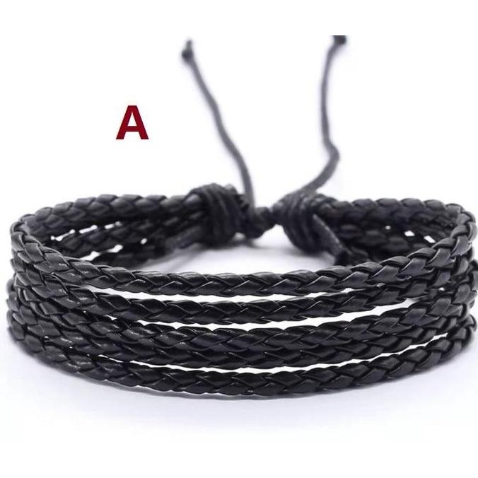 [original] gelang kulit asli pria wanita trendy vintage fashionable [terlaris] [terbaik]