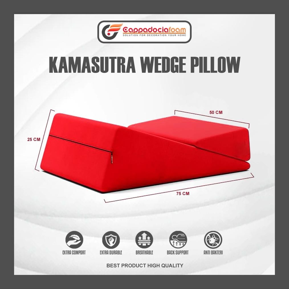 Terlaris Bantal Segitiga Multifungsi Premium Quality | Bantal Kamasutra | Bantal Penopang Badan Pend