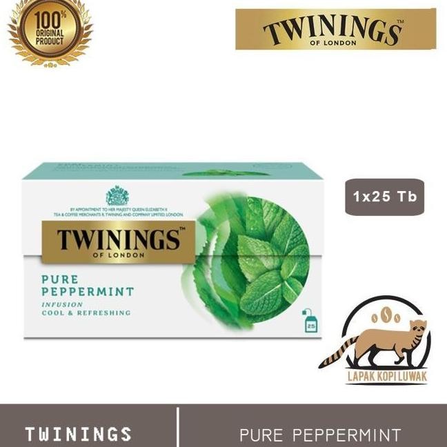 

(SALE) TWININGS TEA VARIAN PURE PEPPERMINT INFUSION
