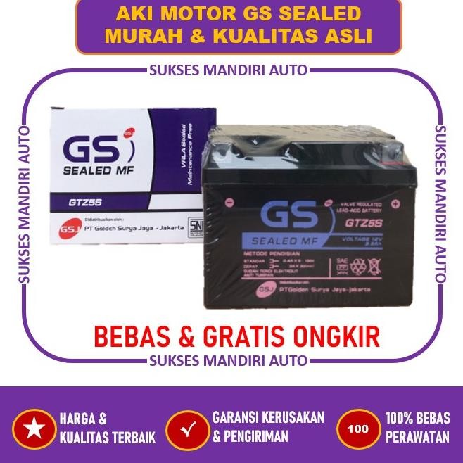 Aki Motor Yamaha New Mio, Fino, Xride Sni Kering Gtzs