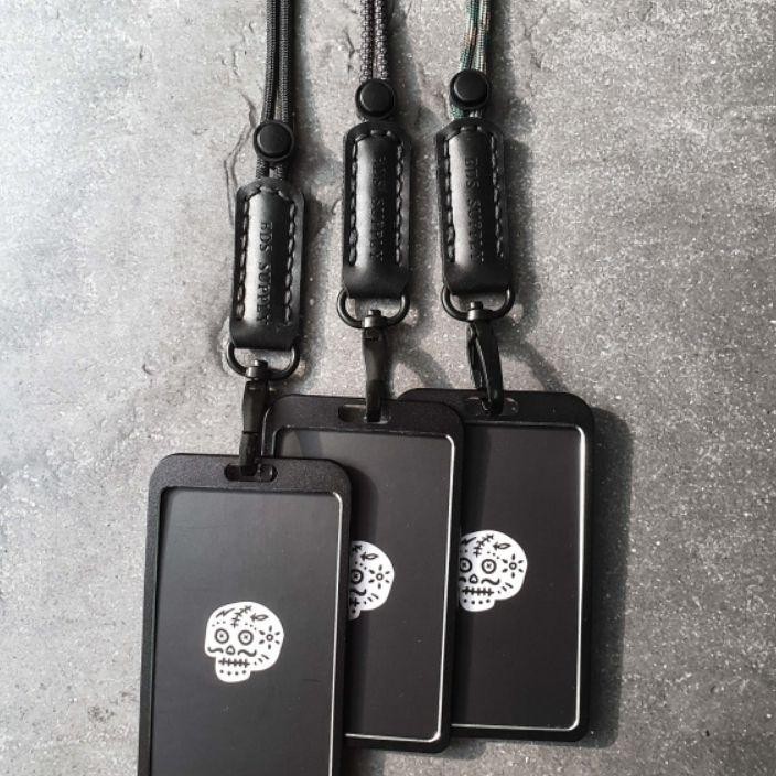 

Bds Scott Minimalist Paracord Leather Lanyard Id Holder