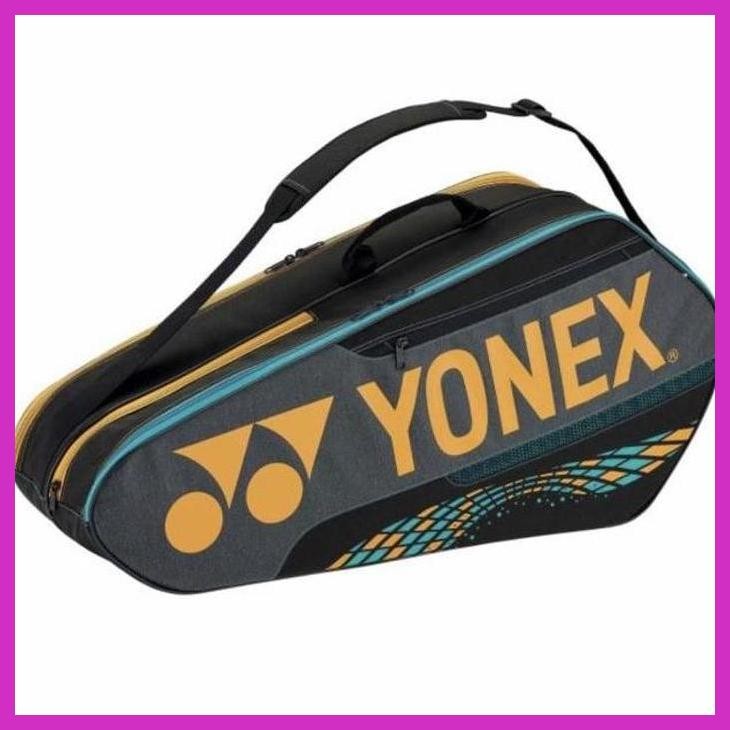 (OLAHRAGA) TAS RAKET BADMINTON YONEX BA42126EX TEAM RACQUET BAG CAMEL GOLD GOOD QUALITY