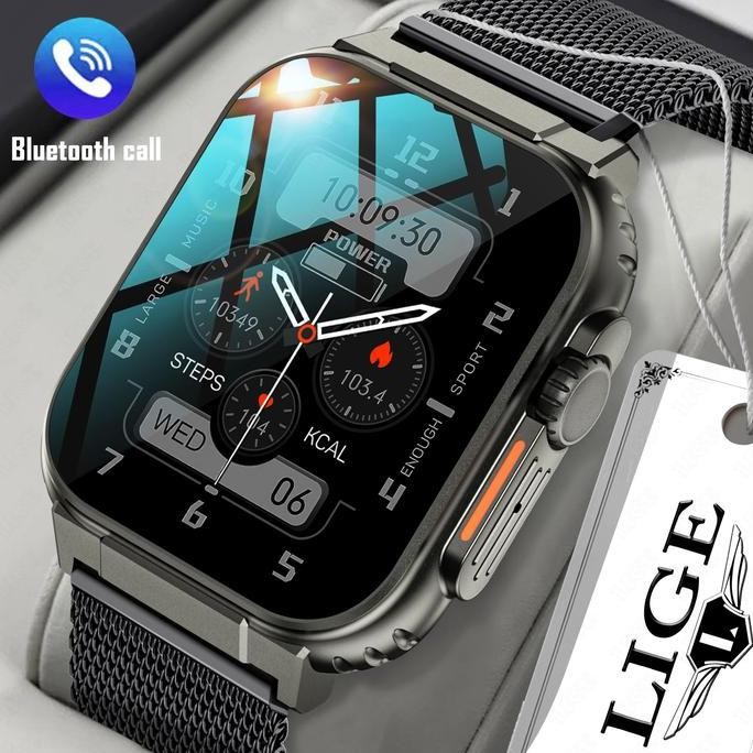 Produk Baru LIGE Smartwatch Fashion Anti Air Pelacak Jantung Kalori Jam Pintar Pria Wanita