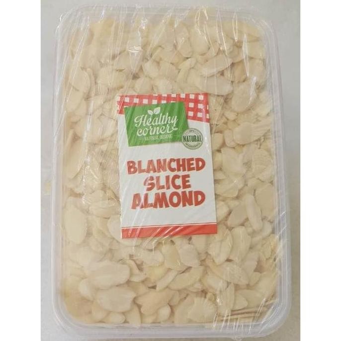

&<&<&<&] Kacang Almond Iris Mentah Sliced Natural Raw Almon - 500 gram