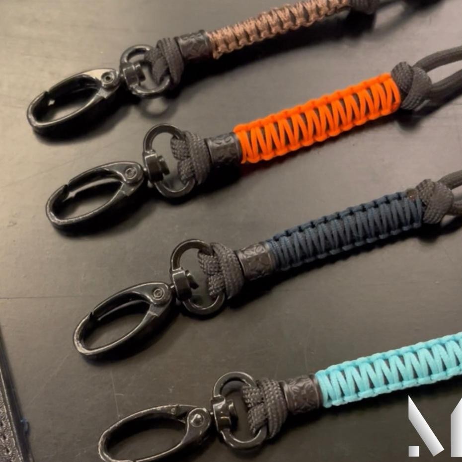 

Meserid V4Lanyard Id Card Paracord Gantungan Name Tagcard Holder Pria Wanita Colorful Series