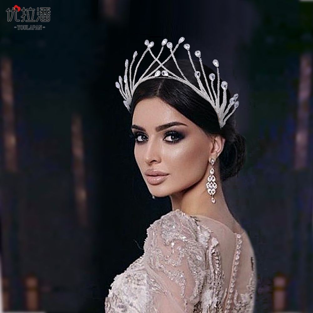 Mahkota Pengantin Retro Eropa dan Amerika Baru, Tiara Putri Mulia