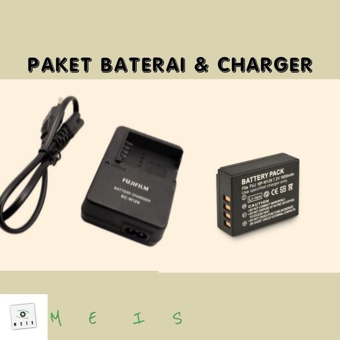 Paket Baterai & Charger Fujifilm XS10 - casan batre battery carger