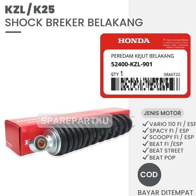 ''Terlaris" Kzl / K2 Sokbreker Belakang Honda Vario 110 Fi Beat Fi Spacy Fi Scoopy Fi Beat Street Po