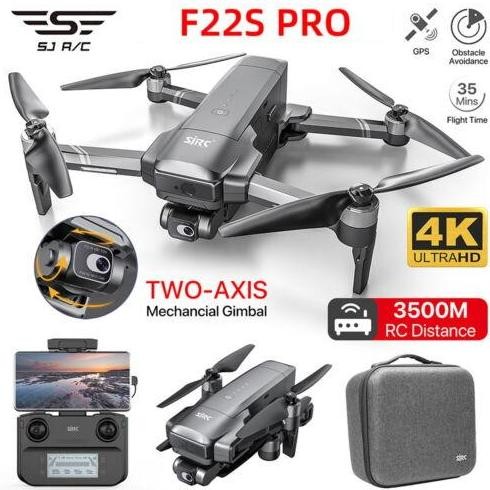 Produk Baru Drone SJRC F22 S2 Pro+ 4K PRO PTZ 6KM Version EIS Upgrade SJRC F22s 4K Pro