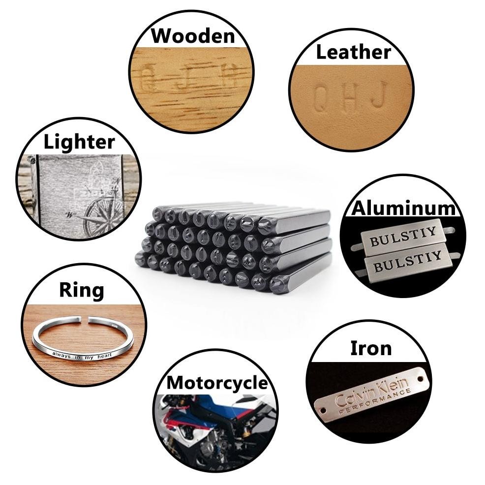 

Number Letter Punch Set 36pcs Angka Dan Huruf Ketok Besi Numbers Alphabets Printing Tool Ukuran 4mm 6mm 8mm Steel Stamp