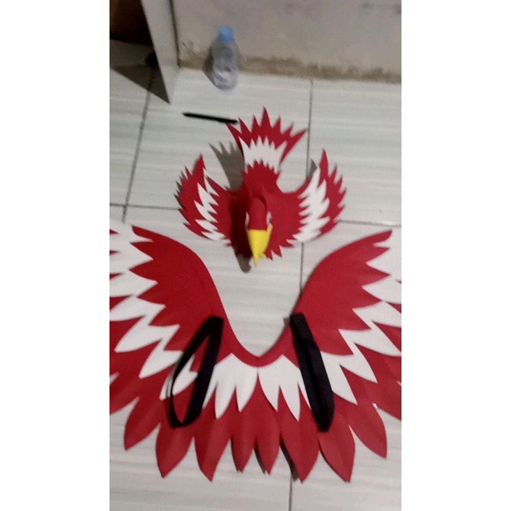 KOSTUM BURUNG GARUDA MERAH PUTIH ANAK LAKI LAKI