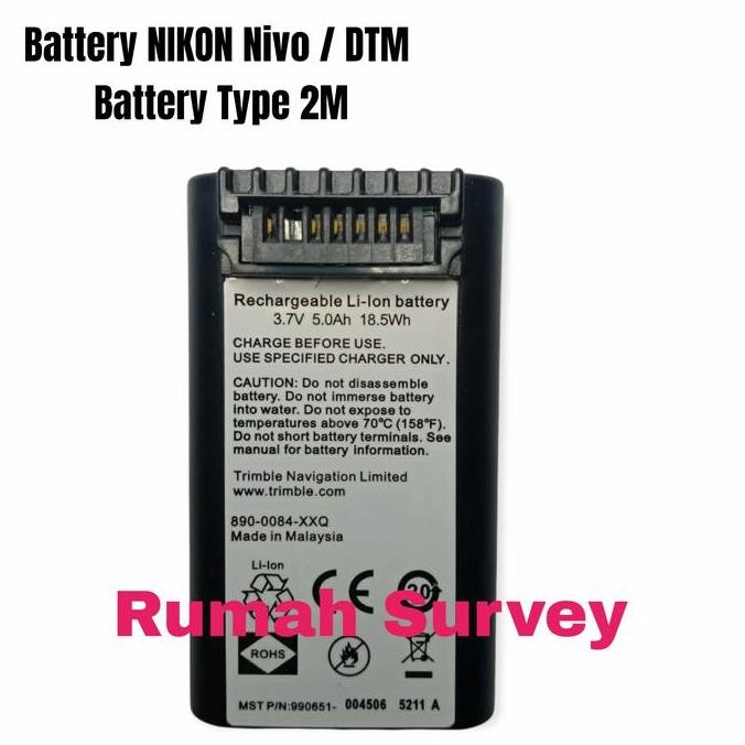 Battery Total Station NIKON Nivo 2M/ Baterai TS NIKON Nivo 2 M