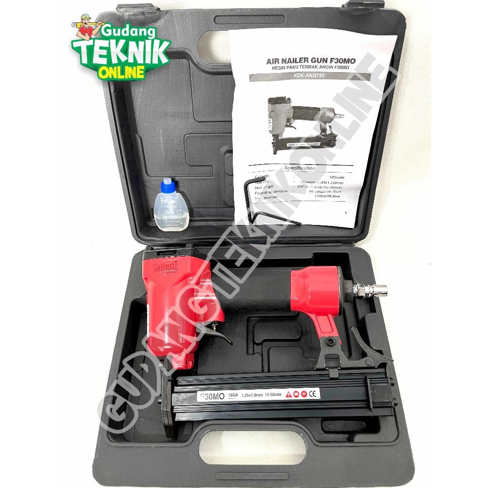 

Mesin Paku Staples ANGIN F30 MOLLAR ORANGE KODENKI/ Air Nailer F 30 MOLLAR Mesin Paku Lurus Tembak Udara Angin Stapler
