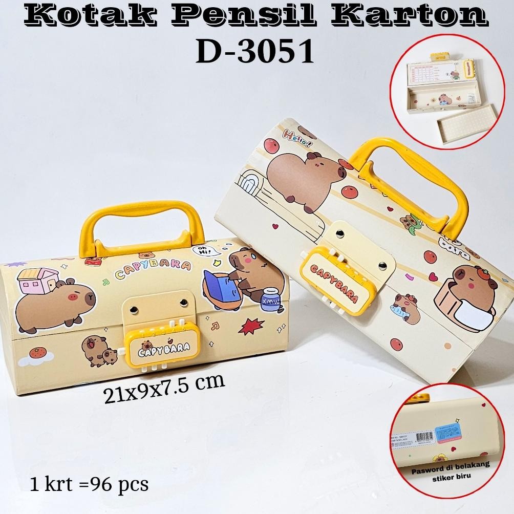 

GG Kotak Pensil Karton Kode D-3051/ Tempat Pensil / Pencil Case