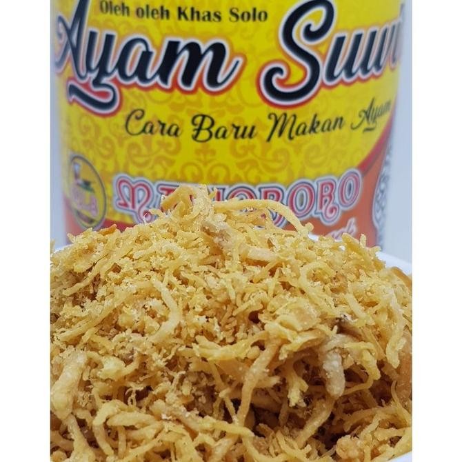 

Ayam Suwir Malioboro Toples 130 Gram - Daging Suwir Kering Suir Daging Ayam Kampung Asli Lauk Makan Siap Saji Khas Solo