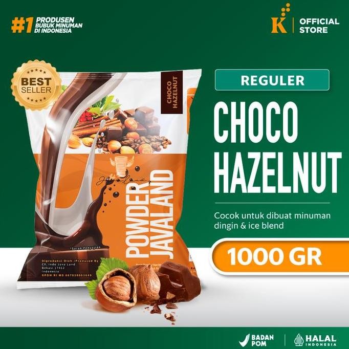 

baru bubuk minuman choco hazelnut 1kg - bubble drink premium javaland