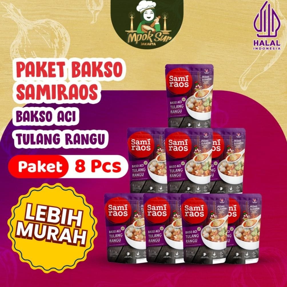 

Paket Hemat Sami Raos Baso Geprek Tulang Rangu Samiraos Isi 8pcs
