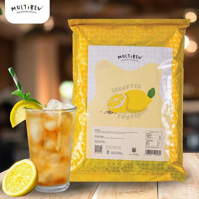 

baru multibev lemon tea powder 1kg - bubuk teh lemon minuman segar