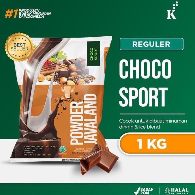 

baru javaland bubuk choco sport 1kg - powder drink cokelat original halal