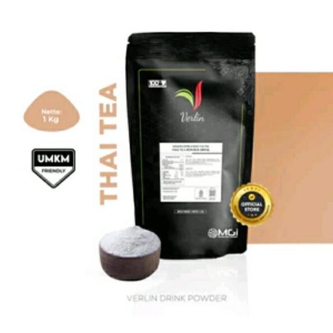 

baru bubuk thai tea verlin 1kg - powder minuman instan rasa thailand premium
