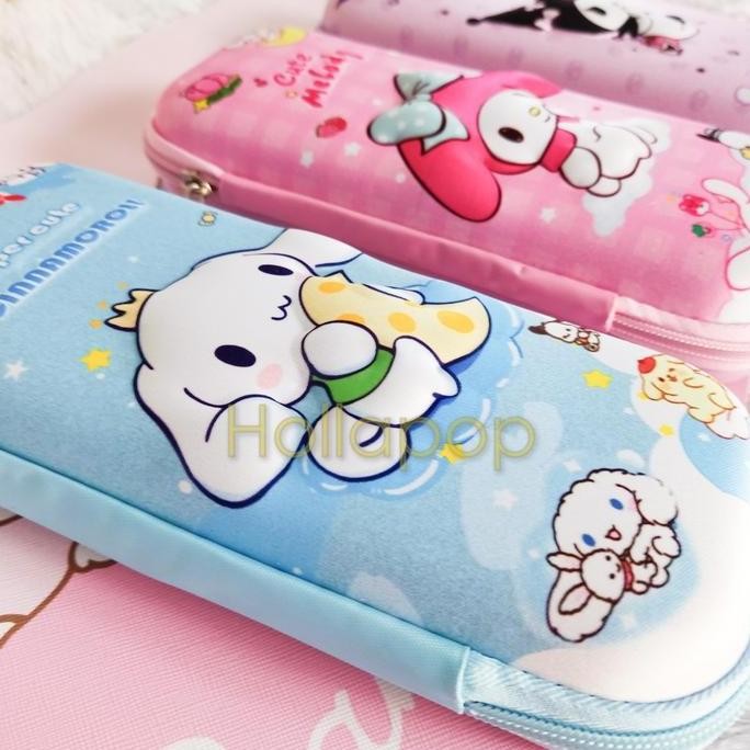 

Baru Pouch Pensil Karakter Timbul | Kuromi Cinnamoroll My Melody Hop