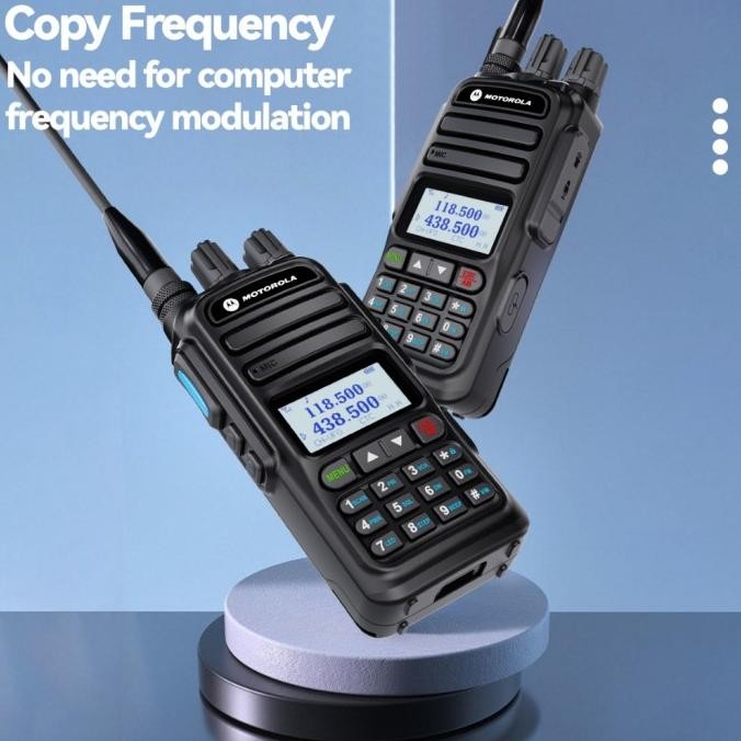 BARU MOTOROLA 370S HT WALKIE TALKIE 15 WATT TAHAN AIR DAN DEBU