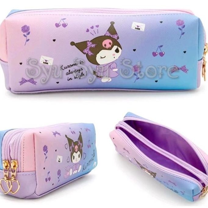 

Baru Pouch Pensil 2 Sekat My Melody Kuromi Cinnamoroll - Tempat Pensil Resleting Lucu