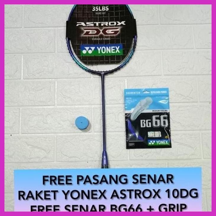 (OLAHRAGA) RAKET BADMINTON YONEX ASTROX 10DG 10 DG +SENAR YONEX BG66 ORIGINAL PRIVASI AMAN