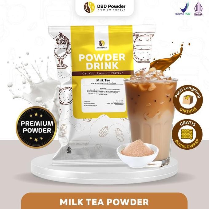 

baru bubuk minuman teh tarik 1kg - milk tea powder drink kekinian