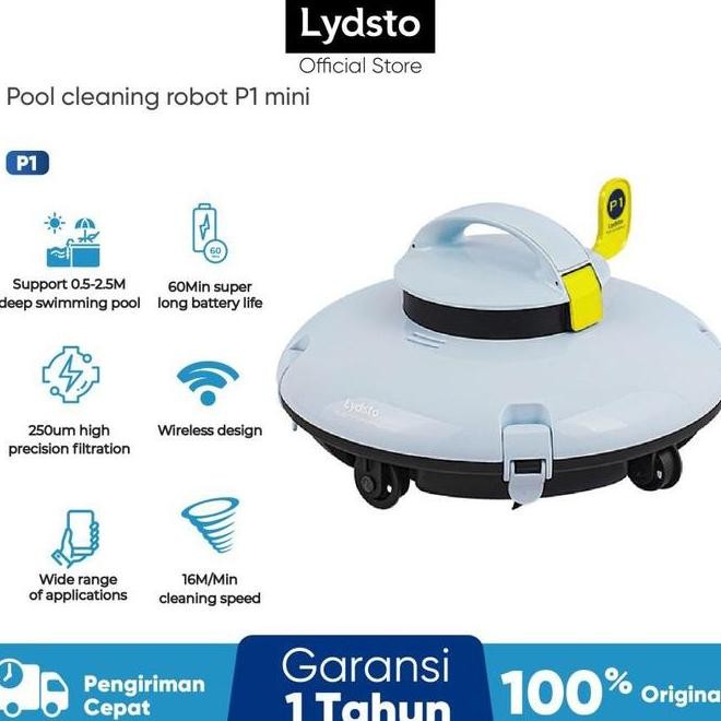 Lydsto P1 Mini Robotic Pool Cleaner Robot Vacuum Swimming Kolam Renang