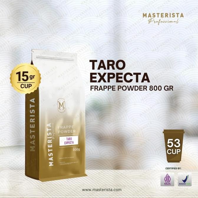 

baru bubuk minuman taro masterista 800 gr - serbuk minuman ubi ungu premium