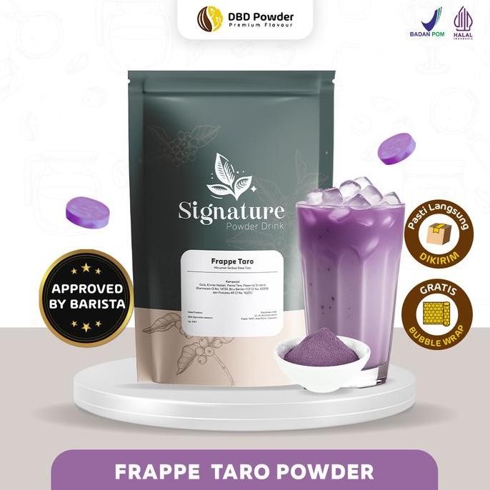 

baru bubuk minuman frappe taro 1 kg - serbuk ubi ungu premium
