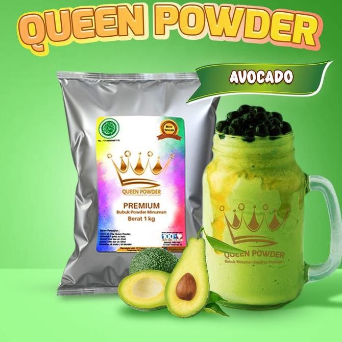 

baru bubuk minuman avocado queen powder 1 kg - premium rasa alpukat