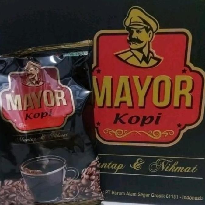 

baru kopi bubuk cap mayor 1 karton isi 24pcs - coffee sachet air instan