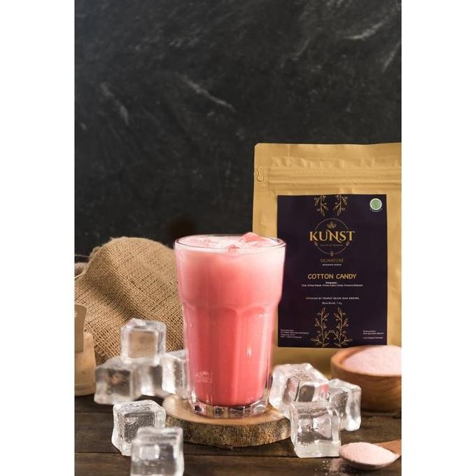 

baru bubuk minuman rasa cotton candy 1kg - kunst powder drink signature serbuk instan