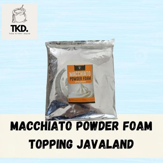 

baru topping minuman macchiato foam original 500gr - javaland serbuk creamer