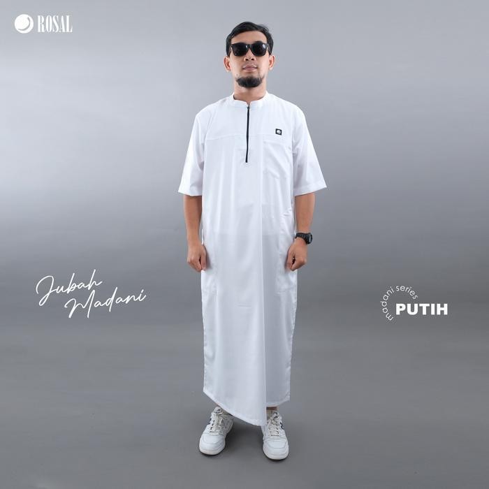 Jubah Madani|Jubah Katun Madinah|Jubah Pria|Jubah Rosal|Gamis Pria Gki