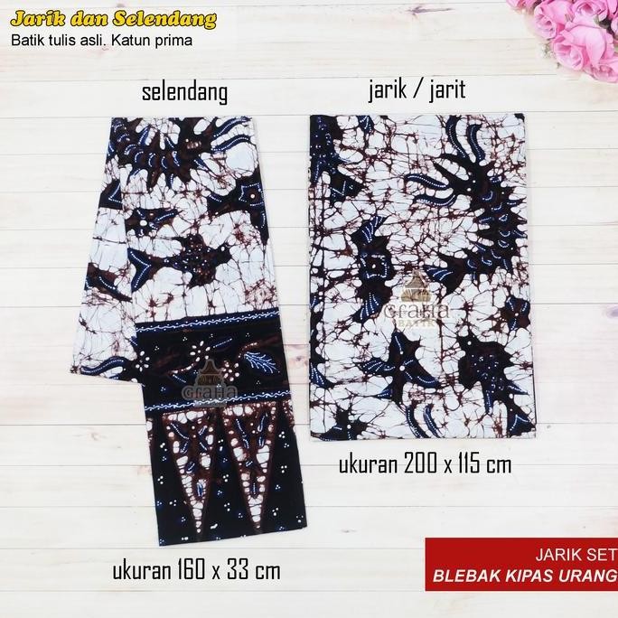 Jarik Jarit Selendang Batik Tulis Bakaran Baju Adat Pati Blebak Kipas Urang *