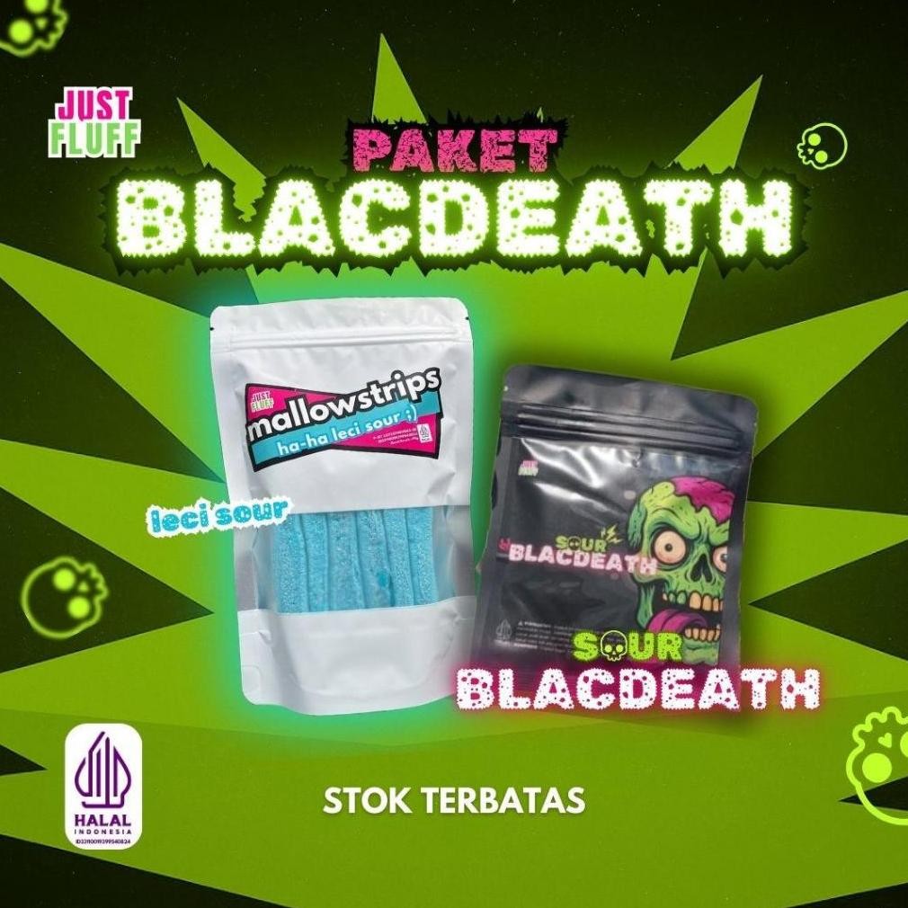 

[BUY 1 GET 1] 1 PACK MARSHMALLOW STRIP + SOUR BLACK DEATH JUSTFLUFF [HALAL] [PROMO]
