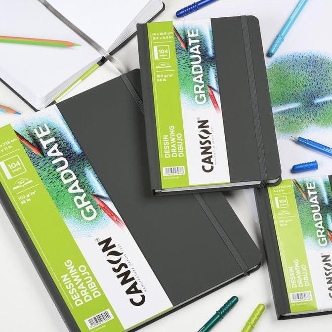 

Sale Canson Graduate Drawing Hard Cover Art Journal 104 Pages 160 Gsm