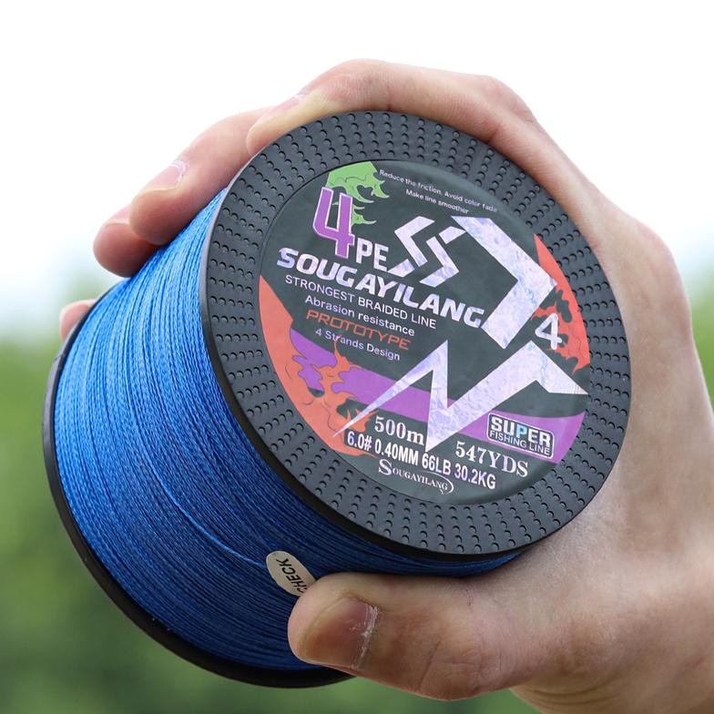 Sougayilang PE X4 300M 500M Senar Pancing Kuat Dan Anti Keriting Braided Benang PE benang PE Pancing