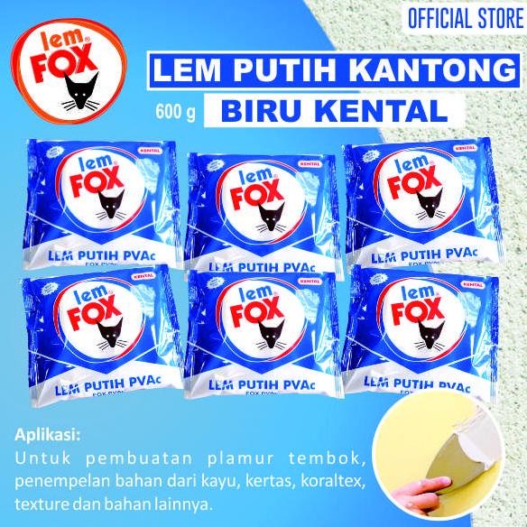 

Produk Baru!! Lem Fox Putih PVAC 600gr Kantong Biru | Bundling Isi 6pcs Lem Serbaguna