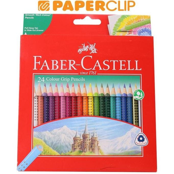 

TERBARU - PENSIL WARNA FABER CASTELL SET 116253 24COLOR GRIP