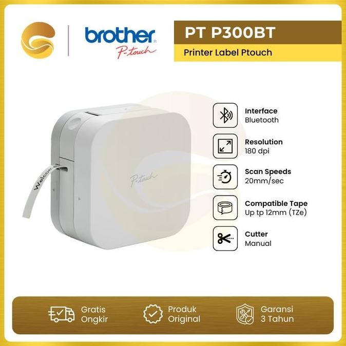 

NEW BROTHER Printer Label Ptouch Cube PT P300BT Label Maker PT P300 BT