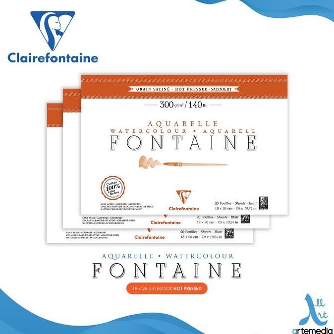 

Sale Kertas Cat Air Clairefontaine Fontaine 18X26Cm Watercolor Paper