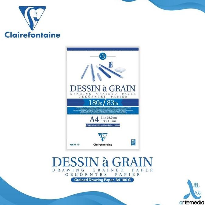 

Sale Buku Sketsa Clairefontaine A4 Dessin A Grain Drawing Paper Sketch Pad