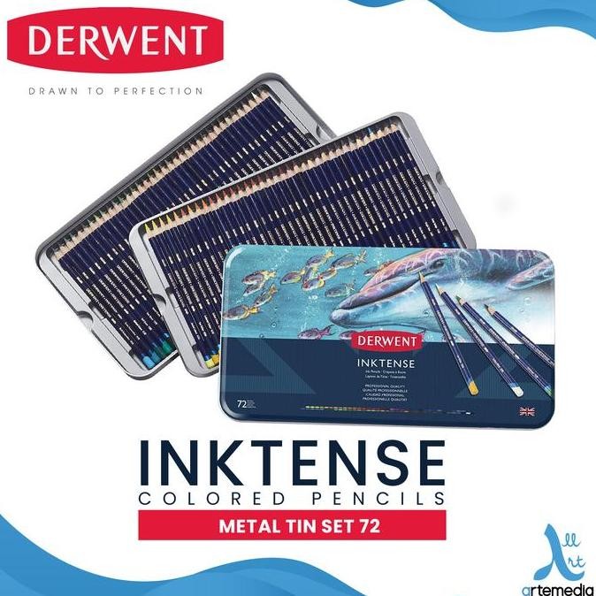

BEBAS ONGKIR - Pensil Warna Derwent Inktense 72 Pencil Color Metal Tin Set