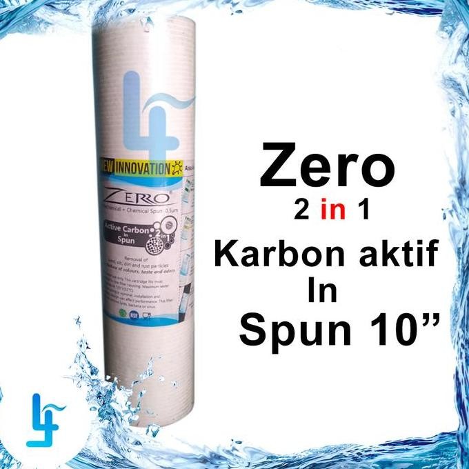 Zero 2 In 1 Gac Granular Coconut Carbon + Spun Cartridge Uk 10" Inch Restock