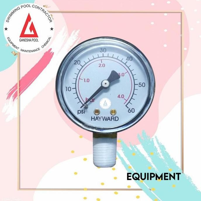 Pressure Gauge Filter Hayward Manometer Filter Kolam Renang Restock